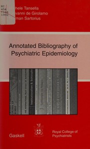 Cover of: Annotated bibliography of psychiatric epidemiology by Michele Tansella