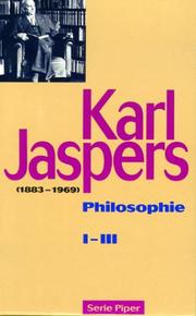 Cover of: Philosophie I/ III.