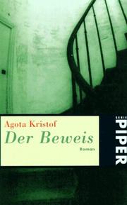 Cover of: Der Beweis. Roman.