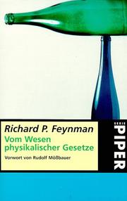 Cover of: Vom Wesen physikalischer Gesetze.
