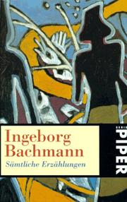 Cover of: Sämtliche Erzählungen. by Ingeborg Bachmann