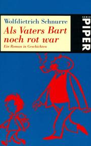 Cover of: Als Vaters Bart noch rot war. Ein Roman in Geschichten.