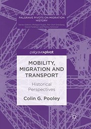 Cover of: Mobility, Migration and Transport: Historical Perspectives