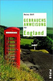 Cover of: Gebrauchsanweisung für England.