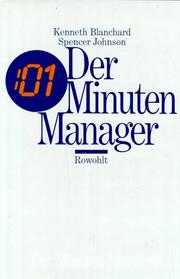 Cover of: One Minute Manager by Kenneth Blanchard