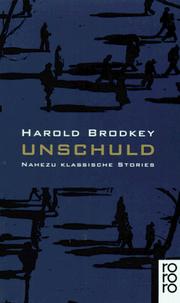 Cover of: Unschuld. Nahezu klassische Stories I.