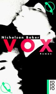 Cover of: Vox. Roman.