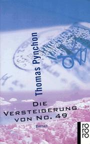 Cover of: Die Versteigerung von No. 49. by Thomas Pynchon