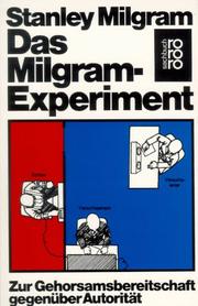 Cover of: Das Milgram-Experiment by Stanley Milgram