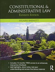 Constitutional & administrative law by Hilaire Barnett