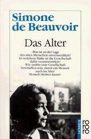 Cover of: Das Alter by Simone de Beauvoir