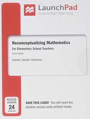Cover of: LaunchPad for Sowder's Reconceptualizing Mathematics by Judith Sowder, Larry Sowder, Susan Nickerson
