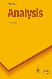 Cover of: Analysis 2 by Wolfgang Walter