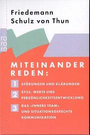 Cover of: Miteinander reden 1 - 3. Sonderausgabe.