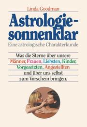 Cover of: Astrologie, sonnenklar. by Linda Goodman