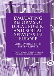 Cover of: Evaluating Reforms of Local Public and Social Services in Europe: More Evidence for Better Results