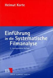 Cover of: Einführung in die Systematische Filmanalyse. Ein Arbeitsbuch.
