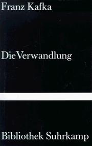 Cover of: Die Verwandlung by Franz Kafka