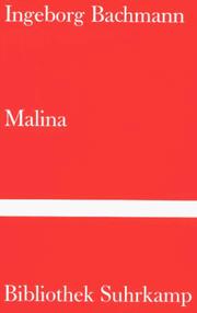 Cover of: Malina by Ingeborg Bachmann, Ingeborg Bachmann