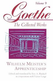 Cover of: Wilhelm Meister's apprenticeship by Johann Wolfgang von Goethe