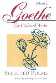 Cover of: Goethe's collected works