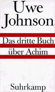 Das dritte Buch über Achim by Uwe Johnson
