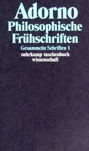 Cover of: Suhrkamp Taschenbücher Wissenschaft, Gesammelte Schriften, 20 Bde. in 23 Tl.-Bdn. by Theodor W. Adorno