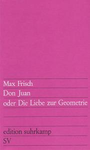 Cover of: Don Juan, oder Die Liebe zur Geometrie