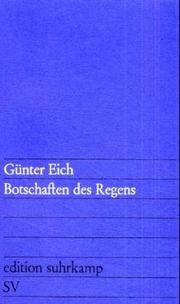 Cover of: Botschaften des Regens