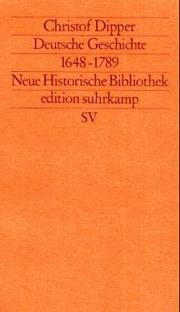 Cover of: Deutsche Geschichte, 1648-1789