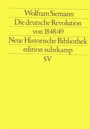 Cover of: deutsche Revolution von 1848/49