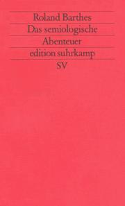 Cover of: Das semiologische Abenteuer. ( Neue Folge, 441).