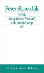 Cover of: Kritik der zynischen Vernunft. Sonderausgabe.