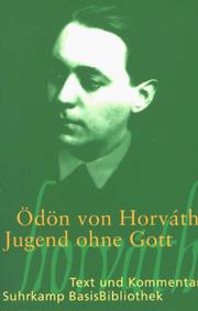 Cover of: Jugend ohne Gott by Ödön von Horváth