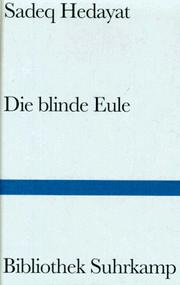 Cover of: Die blinde Eule.