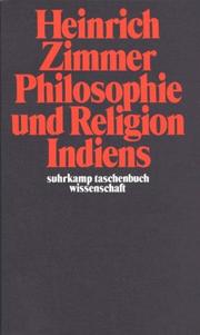 Cover of: Suhrkamp Taschenbücher Wissenschaft, Nr.26, Philosophie und Religion Indiens