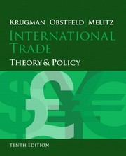 International Trade by Paul R. Krugman, Maurice Obstfeld, Marc Melitz