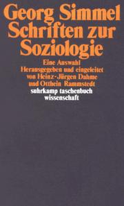 Cover of: Schriften Zur Soziologie