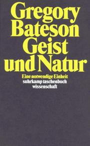 Cover of: Geist und Natur. Eine notwendige Einheit.