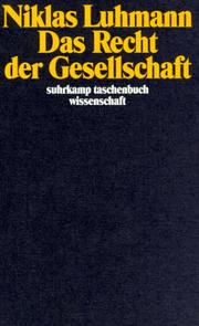 Cover of: Das Recht der Gesellschaft.