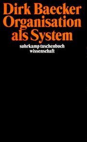 Cover of: Organisation als System.