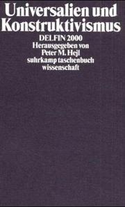Cover of: Universalien und Konstruktivismus