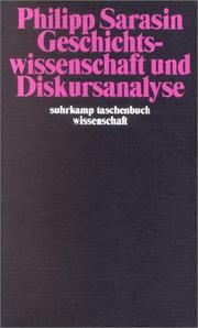Cover of: Geschichtswissenschaft und Diskursanalyse.