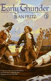Cover of: Early thunder by Jean Fritz