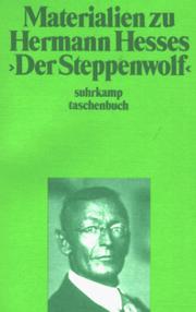 Cover of: Suhrkamp Taschenbücher, Nr.53, Materialien zu Hermann Hesses 'Der Steppenwolf'