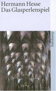 Cover of: Das Glasperlenspiel by Hermann Hesse