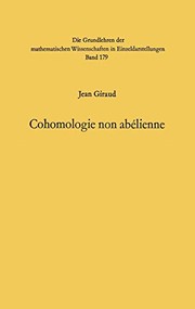 Cover of: Cohomologie non abelienne by Jean Giraud