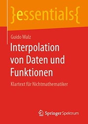 Cover of: Interpolation von Daten und Funktionen: Klartext für Nichtmathematiker
