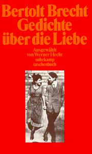 Cover of: Gedichte über die Liebe.
