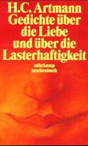 Cover of: Gedichte über die Liebe und über die Lasterhaftigkeit.